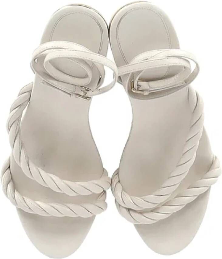 Jimmy Choo Pre-owned Leather sandals White Dames