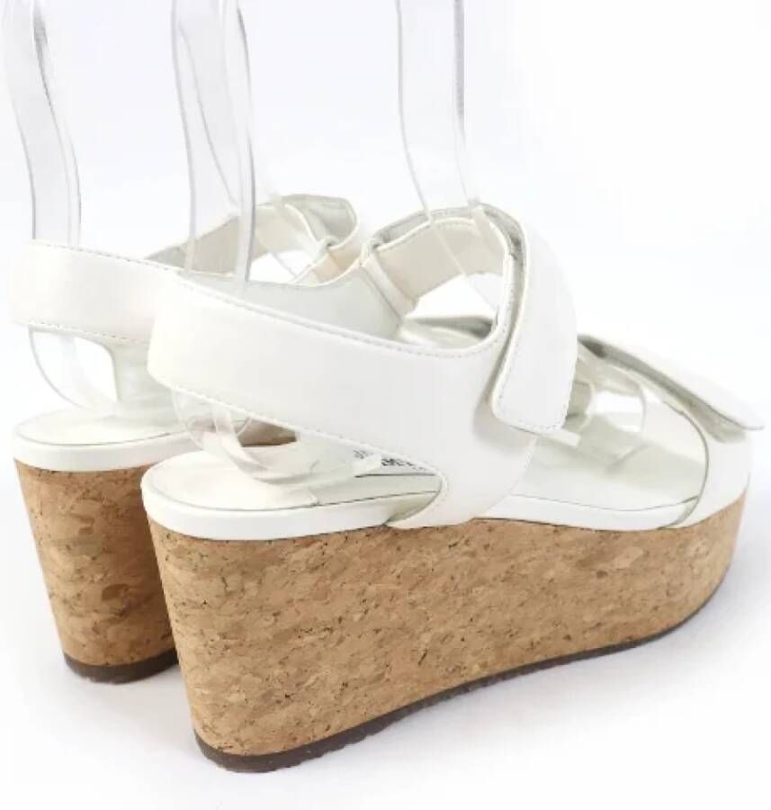 Jimmy Choo Pre-owned Leather sandals White Dames