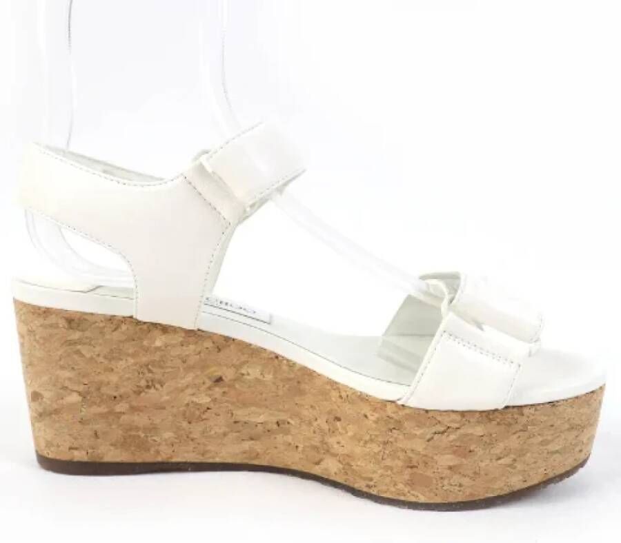 Jimmy Choo Pre-owned Leather sandals White Dames