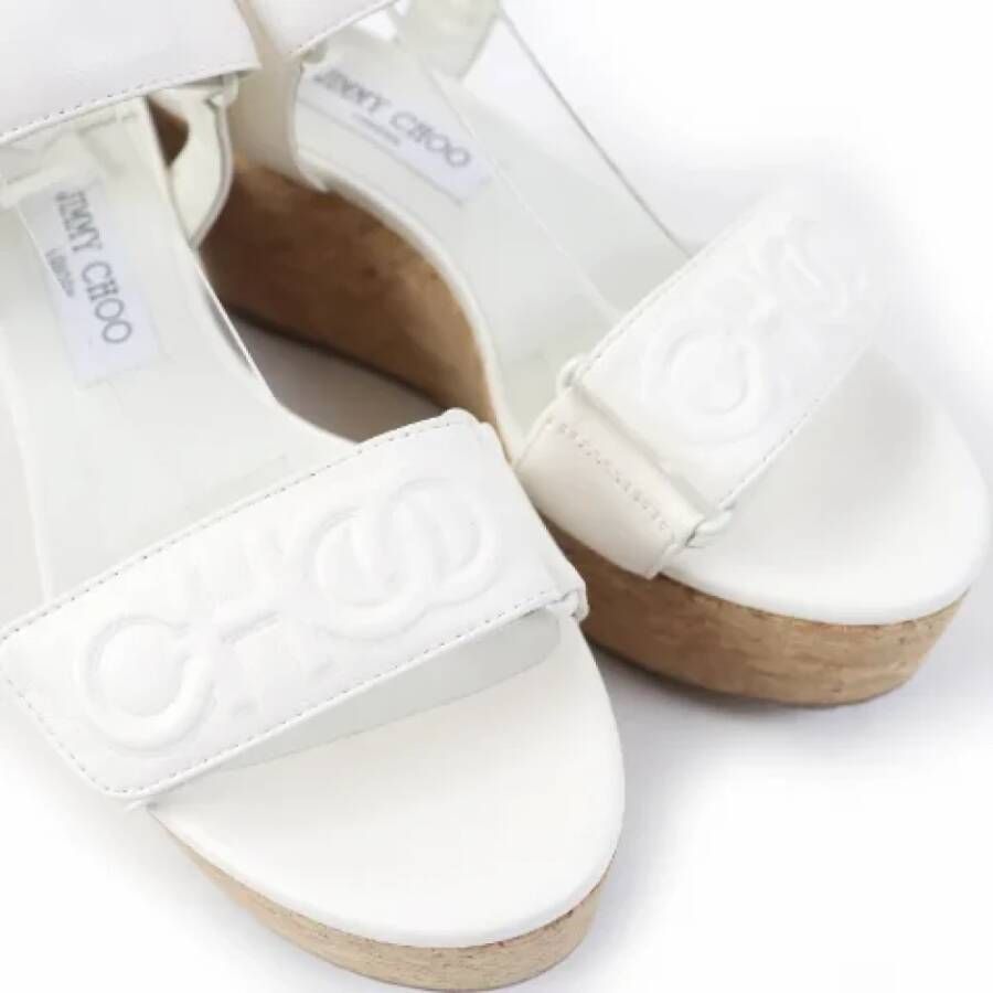 Jimmy Choo Pre-owned Leather sandals White Dames