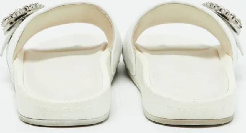 Jimmy Choo Pre-owned Leather sandals White Dames