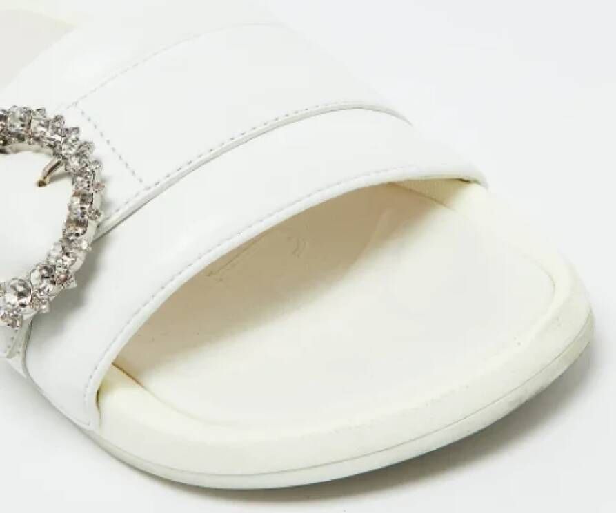 Jimmy Choo Pre-owned Leather sandals White Dames