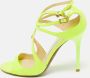 Jimmy Choo Pre-owned Leather sandals Yellow Dames - Thumbnail 2