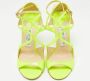 Jimmy Choo Pre-owned Leather sandals Yellow Dames - Thumbnail 3