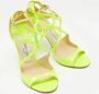 Jimmy Choo Pre-owned Leather sandals Yellow Dames - Thumbnail 4