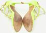 Jimmy Choo Pre-owned Leather sandals Yellow Dames - Thumbnail 6