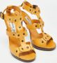 Jimmy Choo Pre-owned Leather sandals Yellow Dames - Thumbnail 4