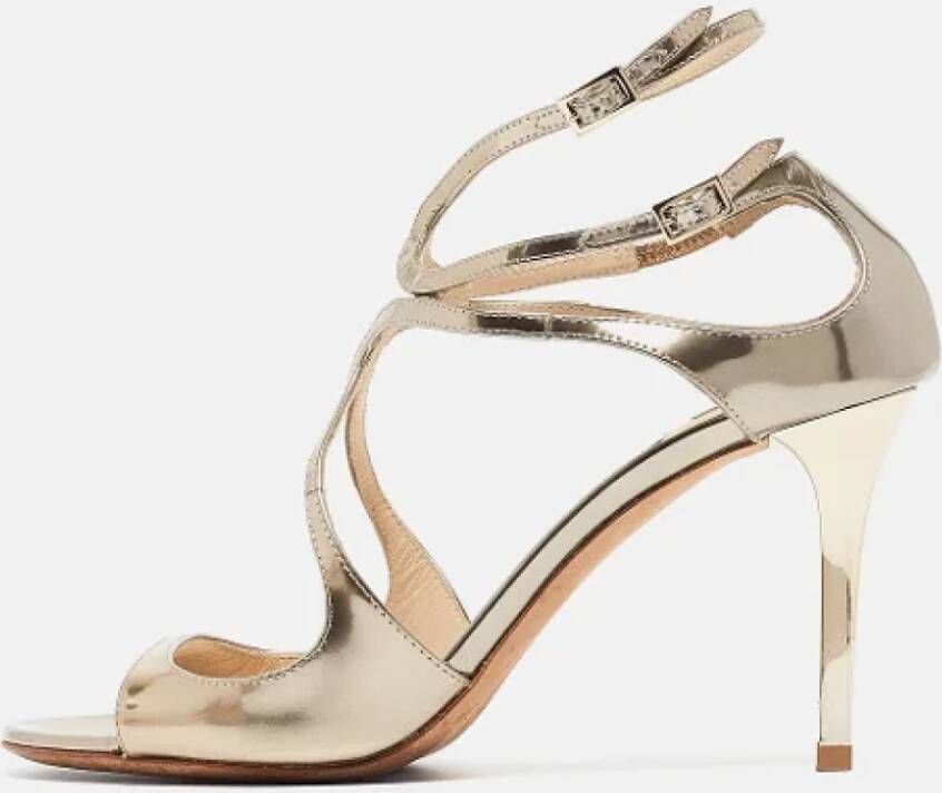 Jimmy Choo Pre-owned Leather sandals Yellow Dames