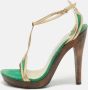 Jimmy Choo Pre-owned Leather sandals Yellow Dames - Thumbnail 2