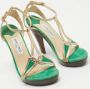 Jimmy Choo Pre-owned Leather sandals Yellow Dames - Thumbnail 4