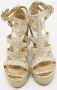 Jimmy Choo Pre-owned Leather sandals Yellow Dames - Thumbnail 3