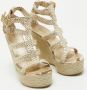 Jimmy Choo Pre-owned Leather sandals Yellow Dames - Thumbnail 4