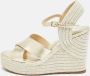 Jimmy Choo Pre-owned Leather sandals Yellow Dames - Thumbnail 2