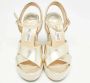 Jimmy Choo Pre-owned Leather sandals Yellow Dames - Thumbnail 3