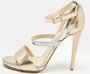 Jimmy Choo Pre-owned Leather sandals Yellow Dames - Thumbnail 2