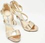 Jimmy Choo Pre-owned Leather sandals Yellow Dames - Thumbnail 4