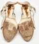 Jimmy Choo Pre-owned Leather sandals Yellow Dames - Thumbnail 6