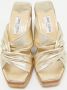 Jimmy Choo Pre-owned Leather sandals Yellow Dames - Thumbnail 2