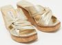 Jimmy Choo Pre-owned Leather sandals Yellow Dames - Thumbnail 3