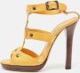 Jimmy Choo Pre-owned Leather sandals Yellow Dames - Thumbnail 2