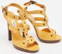 Jimmy Choo Pre-owned Leather sandals Yellow Dames - Thumbnail 4