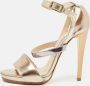 Jimmy Choo Pre-owned Leather sandals Yellow Dames - Thumbnail 2