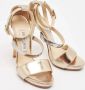 Jimmy Choo Pre-owned Leather sandals Yellow Dames - Thumbnail 4