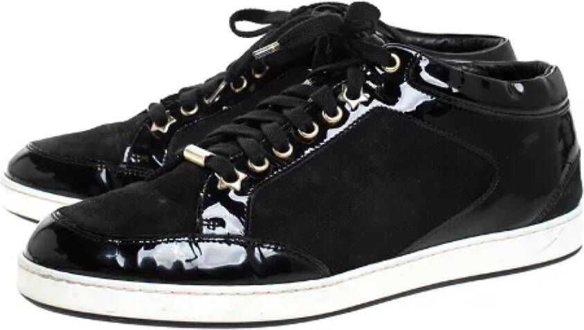 Jimmy Choo Pre-owned Leather sneakers Black Dames