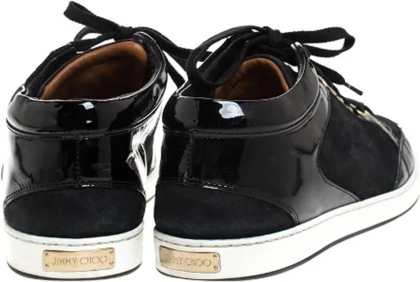 Jimmy Choo Pre-owned Leather sneakers Black Dames