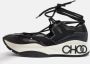 Jimmy Choo Pre-owned Leather sneakers Black Dames - Thumbnail 2