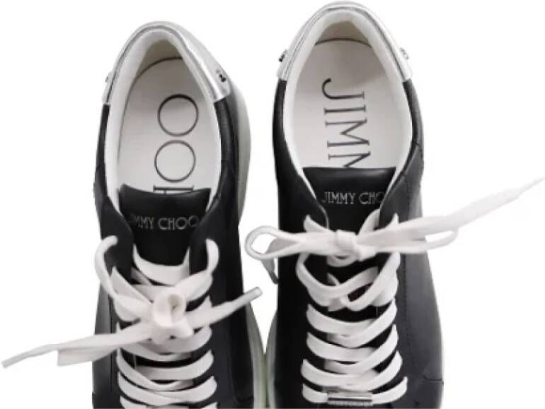 Jimmy Choo Pre-owned Leather sneakers Black Dames