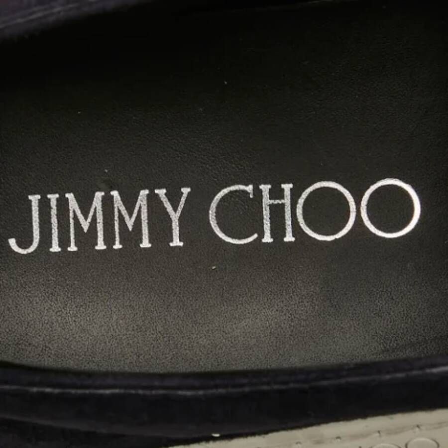 Jimmy Choo Pre-owned Leather sneakers Black Dames