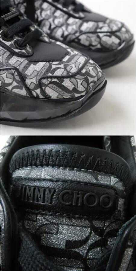 Jimmy Choo Pre-owned Leather sneakers Gray Dames