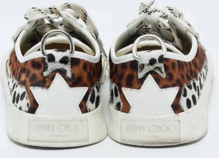 Jimmy Choo Pre-owned Leather sneakers Multicolor Dames