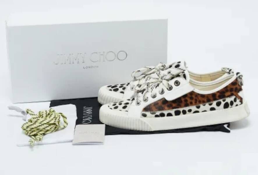 Jimmy Choo Pre-owned Leather sneakers Multicolor Dames