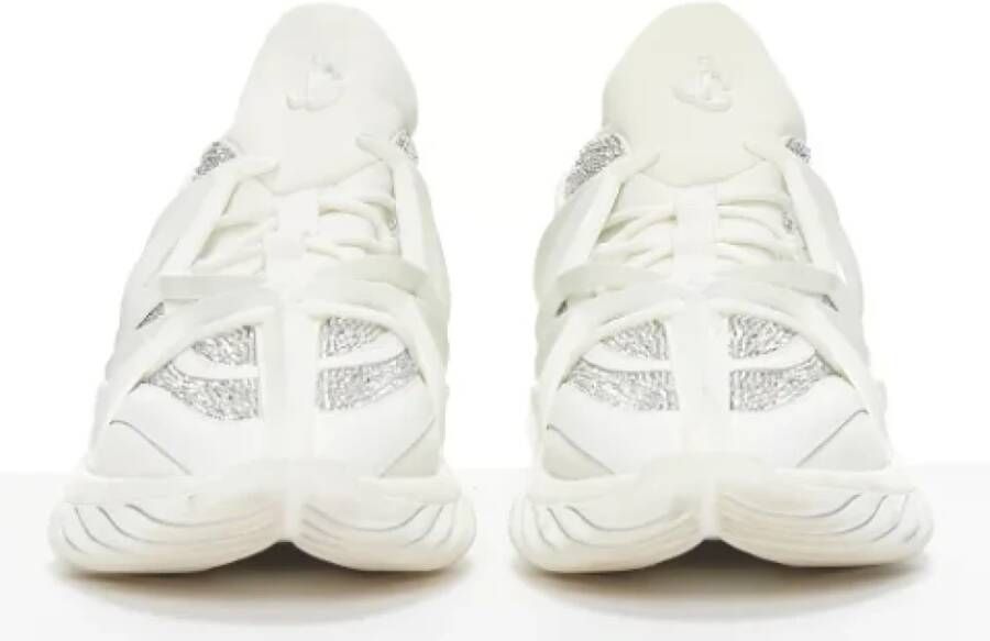 Jimmy Choo Pre-owned Leather sneakers White Dames