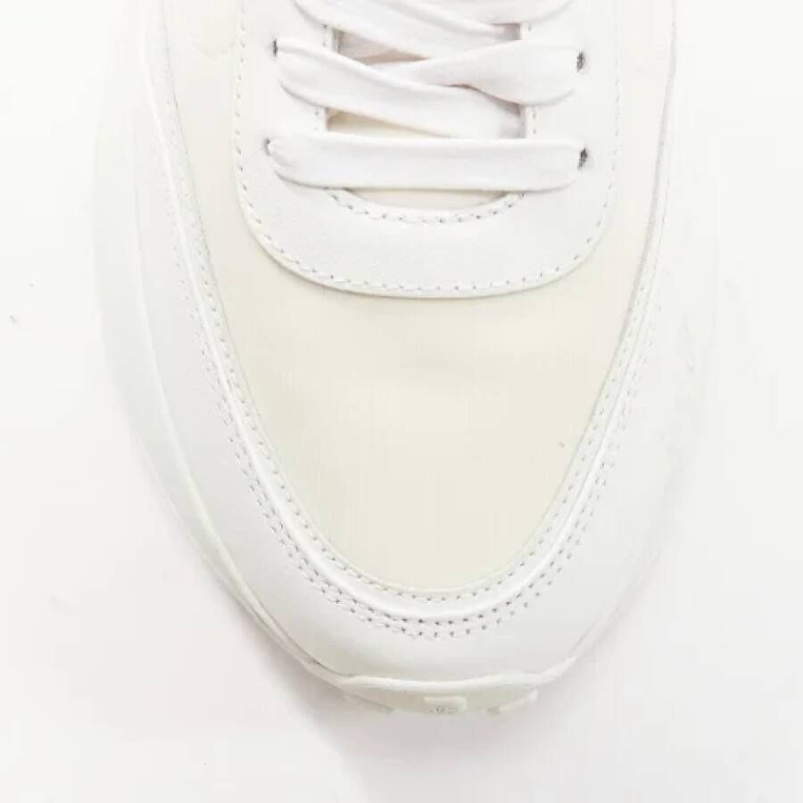 Jimmy Choo Pre-owned Leather sneakers White Dames