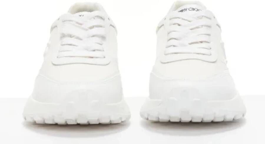 Jimmy Choo Pre-owned Leather sneakers White Dames