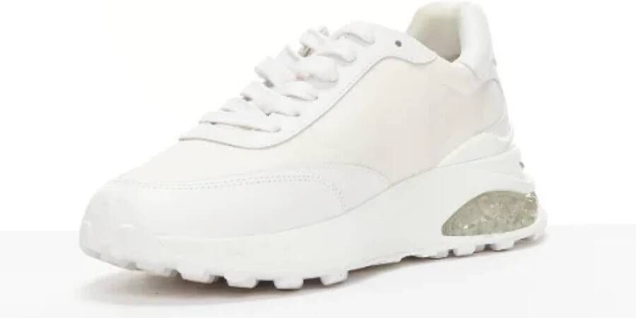 Jimmy Choo Pre-owned Leather sneakers White Dames