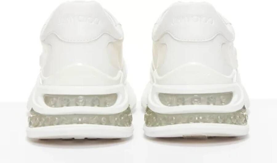 Jimmy Choo Pre-owned Leather sneakers White Dames