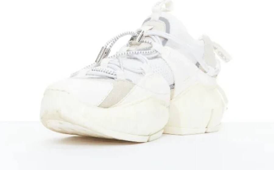 Jimmy Choo Pre-owned Leather sneakers White Dames