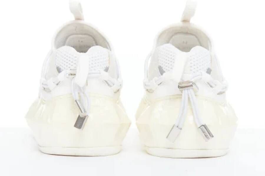 Jimmy Choo Pre-owned Leather sneakers White Dames