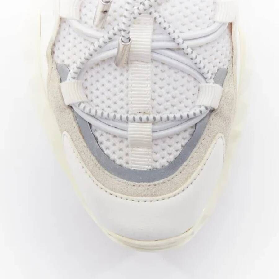 Jimmy Choo Pre-owned Leather sneakers White Dames