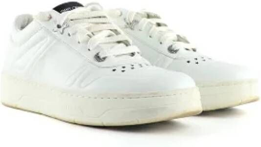 Jimmy Choo Pre-owned Leather sneakers White Dames