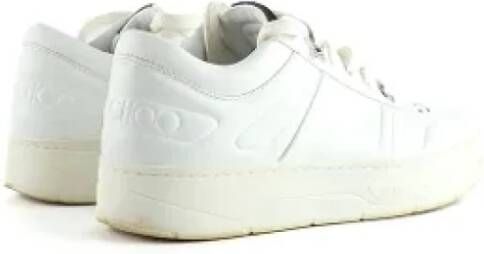 Jimmy Choo Pre-owned Leather sneakers White Dames