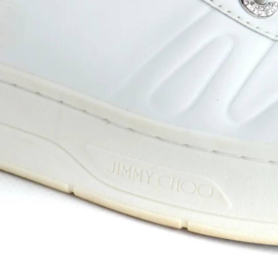 Jimmy Choo Pre-owned Leather sneakers White Dames