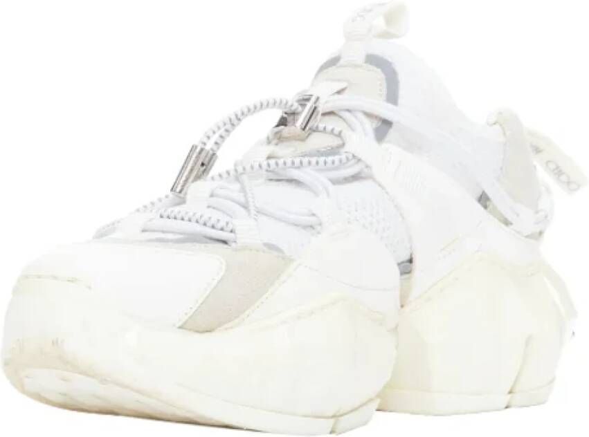 Jimmy Choo Pre-owned Leather sneakers White Dames