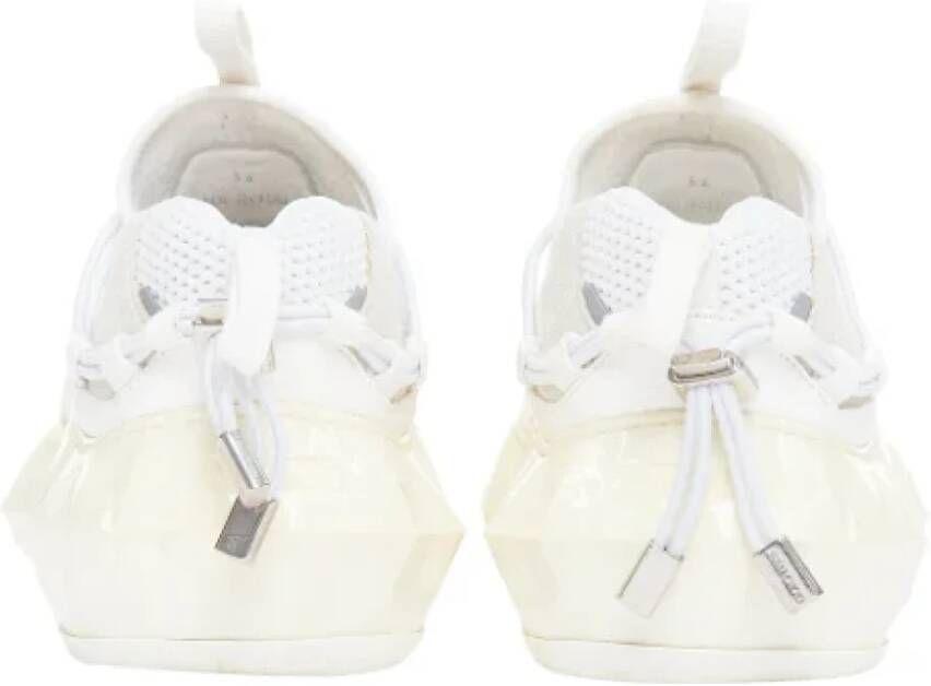 Jimmy Choo Pre-owned Leather sneakers White Dames