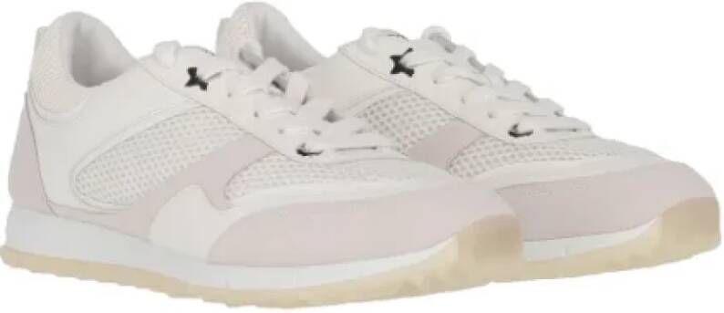 Jimmy Choo Pre-owned Leather sneakers White Heren