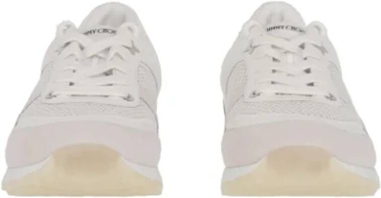 Jimmy Choo Pre-owned Leather sneakers White Heren